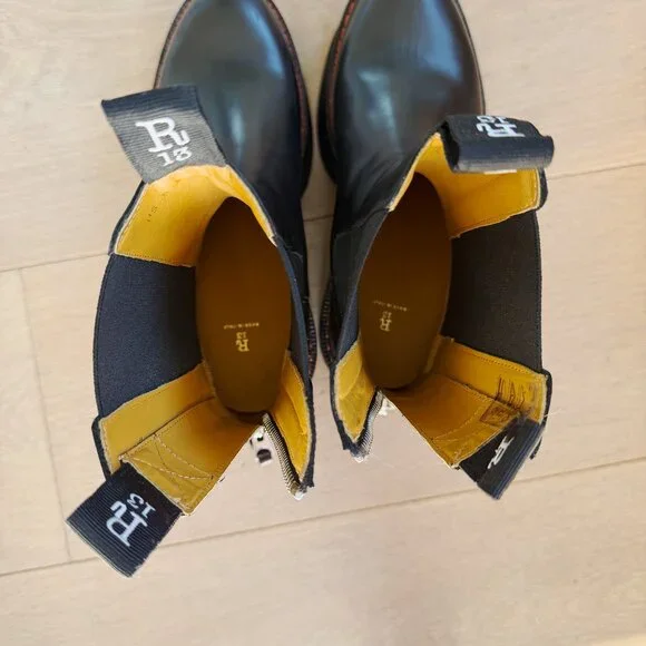 R13 DOUBLE STACK CHELSEA BOOT black - Picture 14 of 15